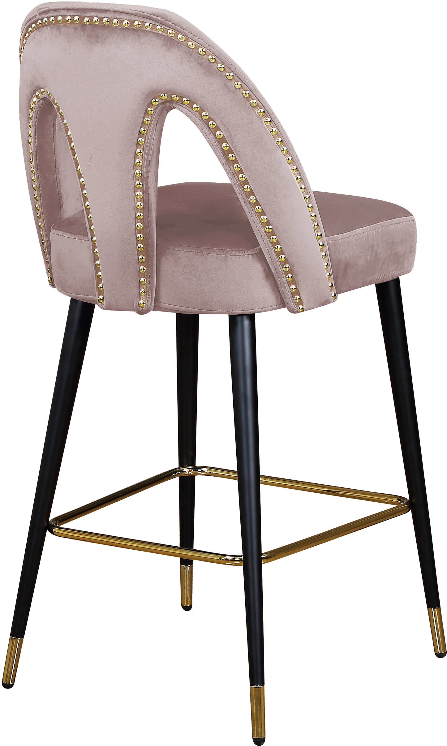 Akoya Velvet Counter Stool SKU: 795Pink-C