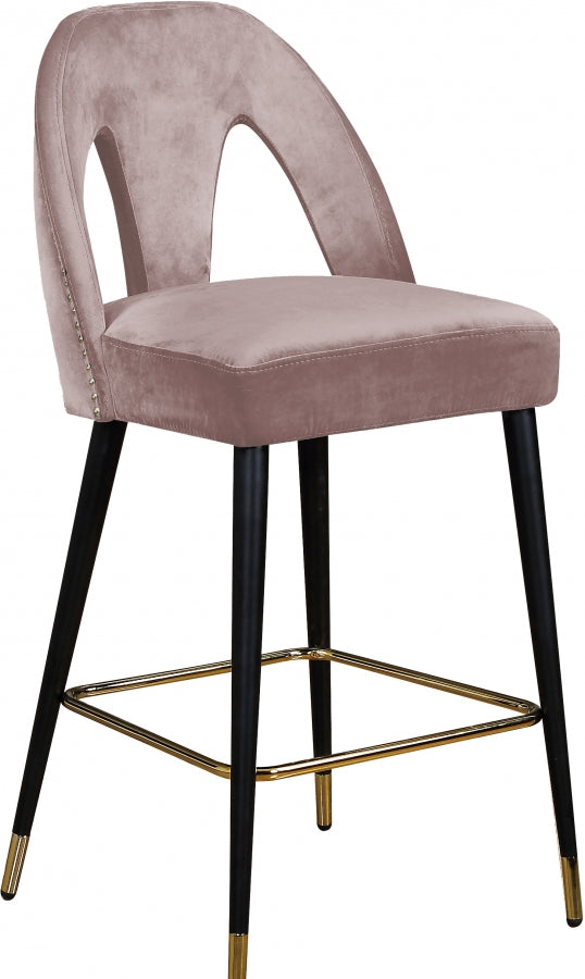 Akoya Velvet Counter Stool SKU: 795Pink-C