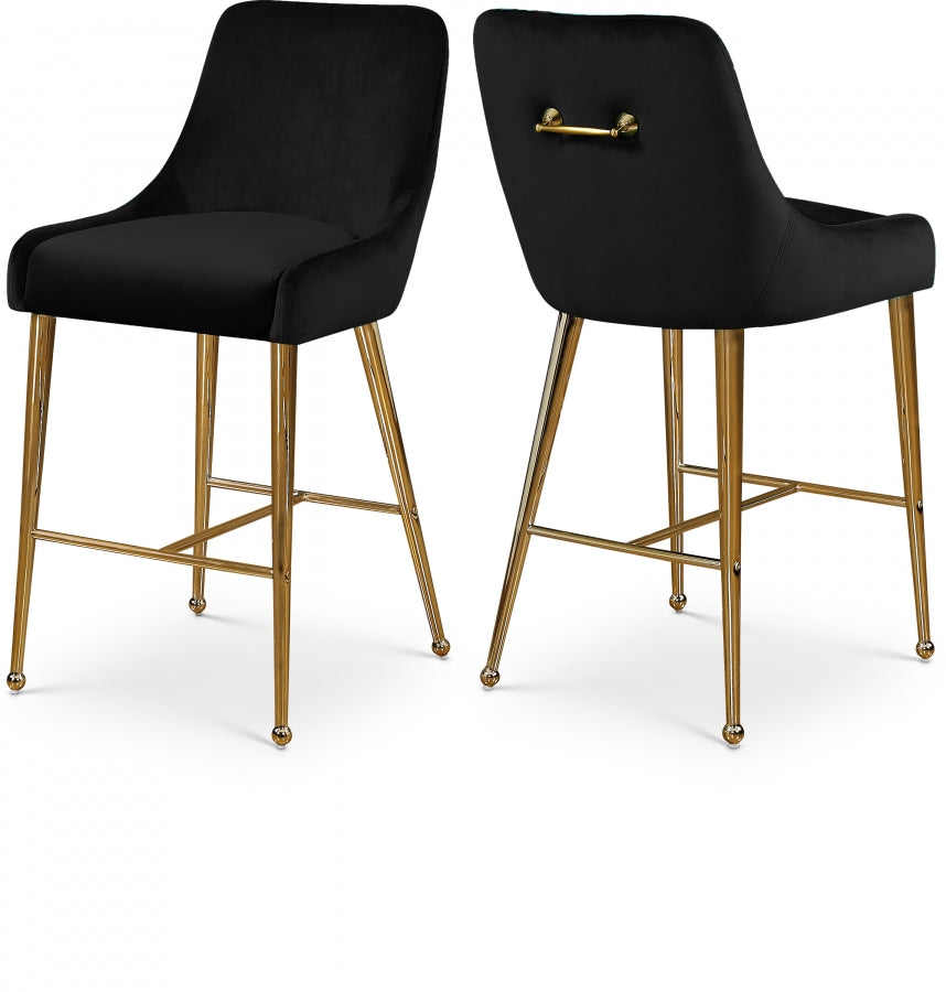 Owen Velvet Counter Stool SKU: 745Black