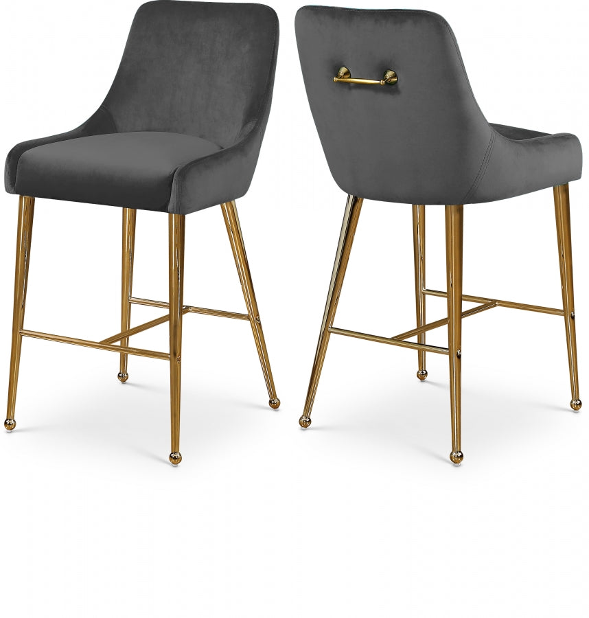 Owen Velvet Counter Stool SKU: 745Black