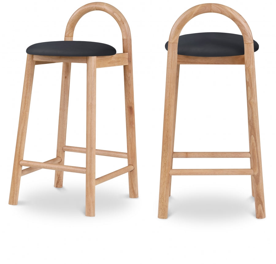 Calvin Faux Leather Counter Stool SKU: 475Cream-C