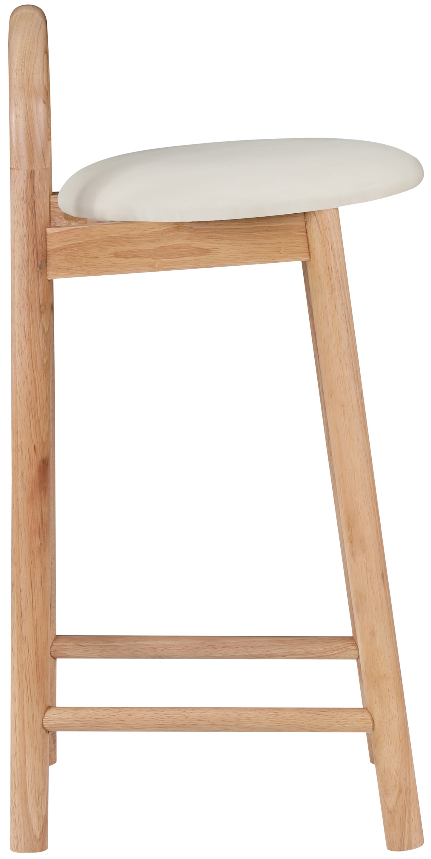 Calvin Faux Leather Counter Stool SKU: 475Cream-C