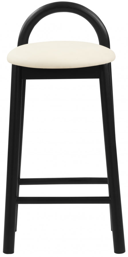 Calvin Faux Leather Counter Stool SKU: 476Cream-C