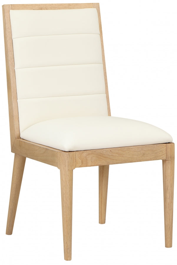 Bristol Faux Leather Dining Chair SKU: 485Cream-C