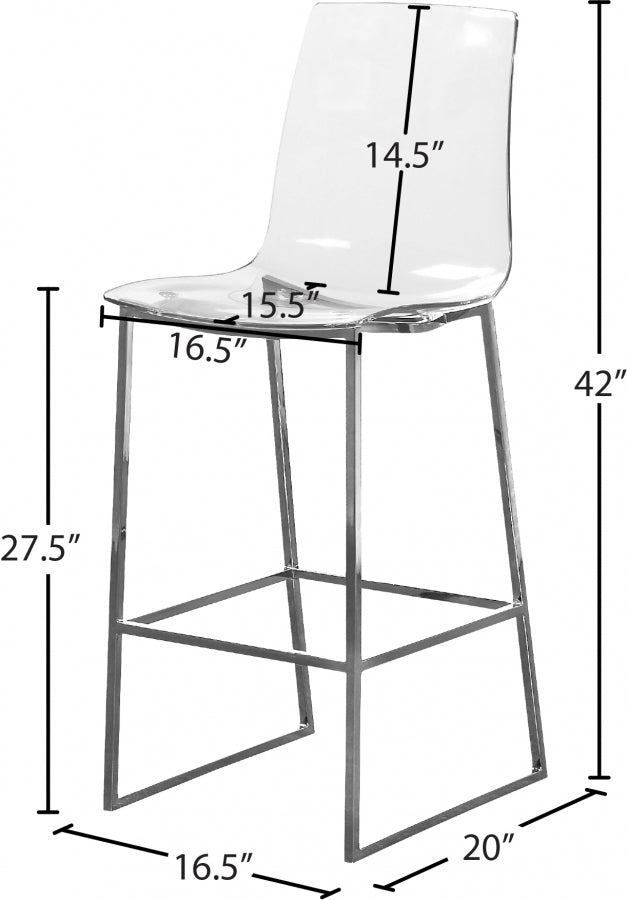 Lumen Chrome Counter Stool SKU: 720