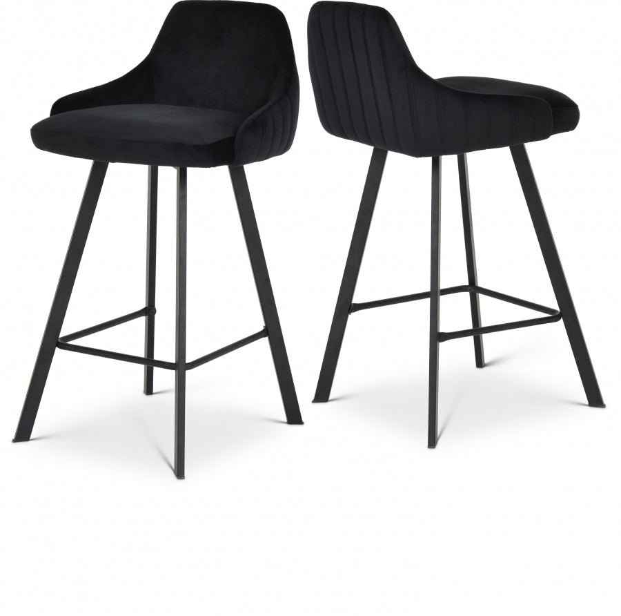 Viviene Velvet Counter Stool SKU: 761Navy