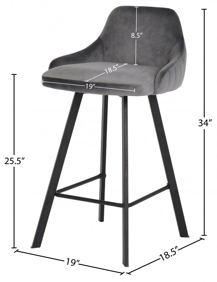 Viviene Velvet Counter Stool SKU: 761Navy