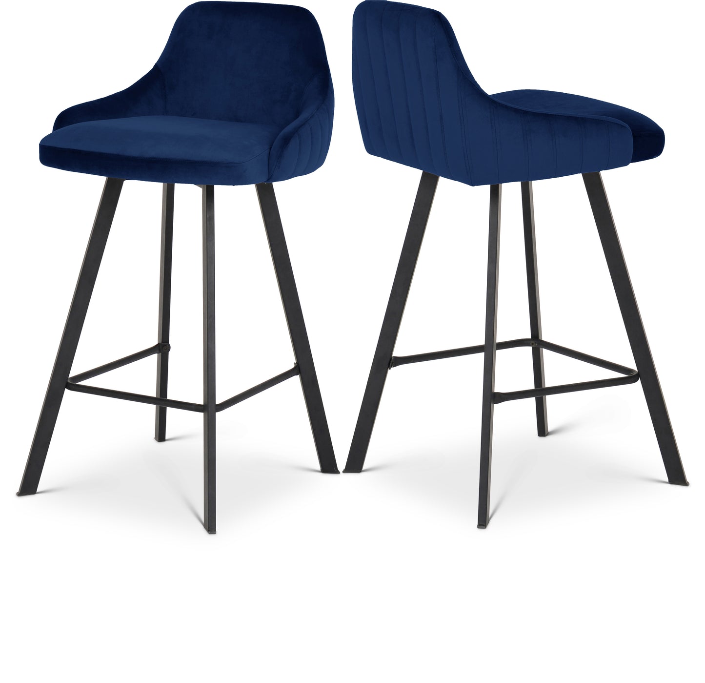 Viviene Velvet Counter Stool SKU: 761Navy