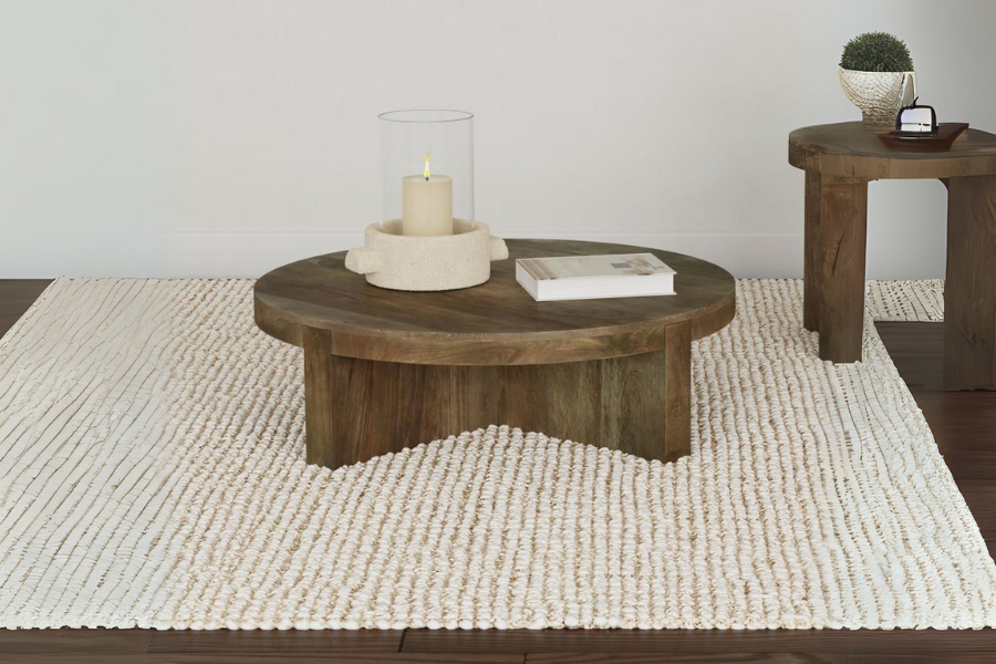 Kinkaid Round Solid Mango Wood Coffee Table Brown 710138 Comming Soon