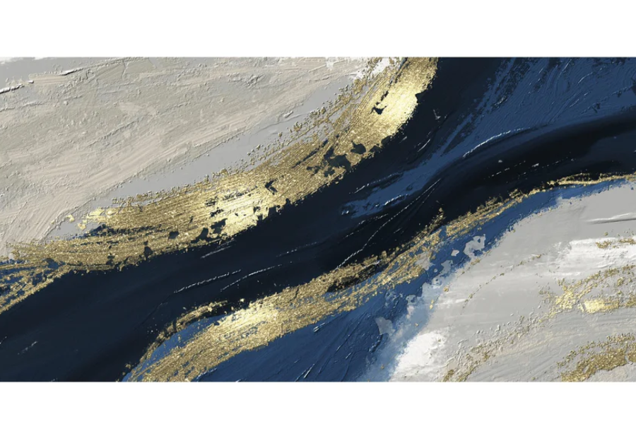 AURUM Abstract Print of an Oil Painting TG