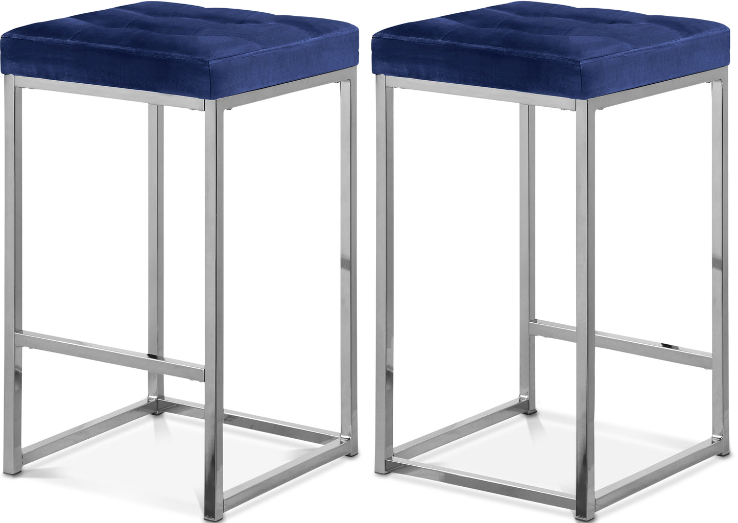 Nicola Velvet Counter Stool SKU: 904Black-C