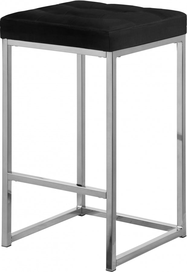Nicola Velvet Counter Stool SKU: 904Black-C