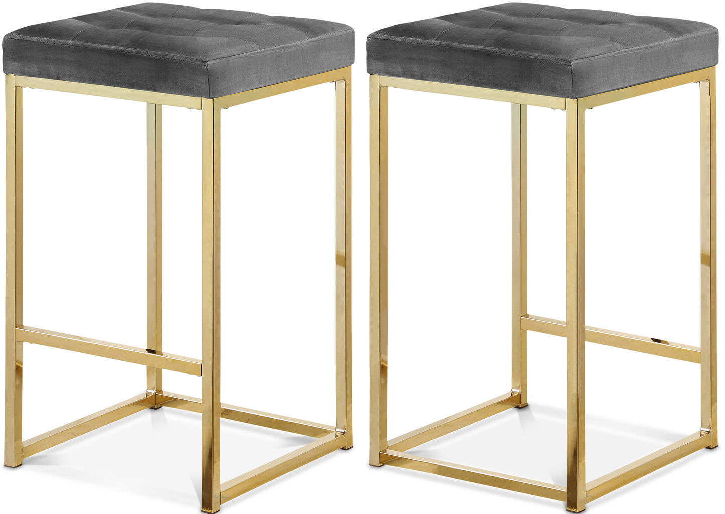 Nicola Velvet Counter Stool SKU: 906Black-C