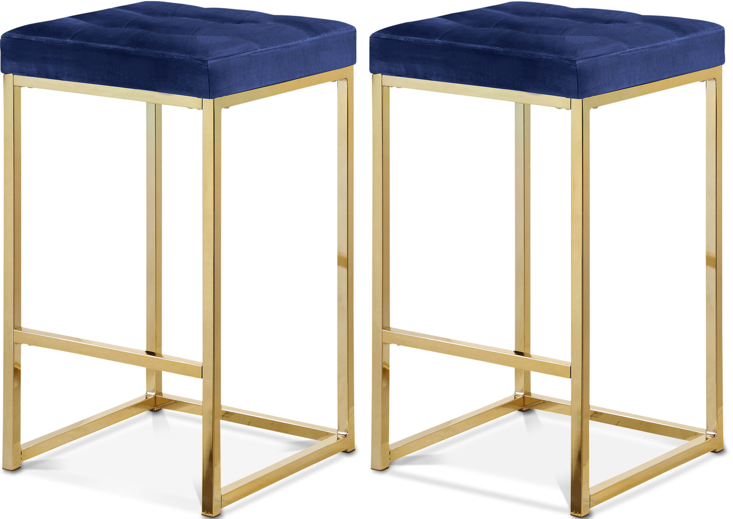 Nicola Velvet Counter Stool SKU: 906Black-C