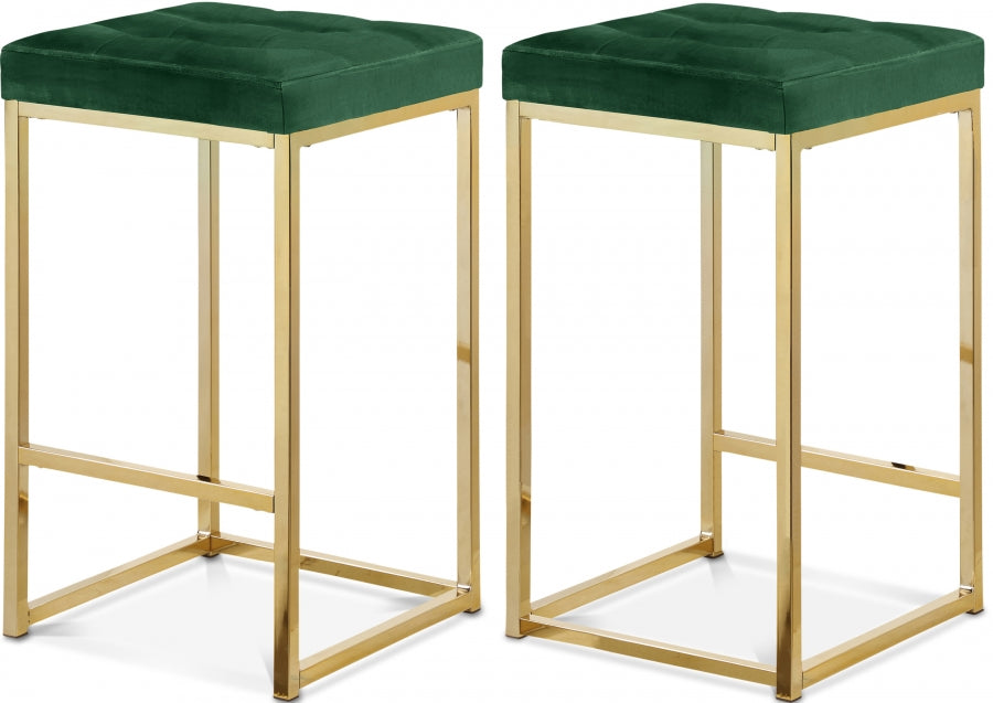 Nicola Velvet Counter Stool SKU: 906Black-C