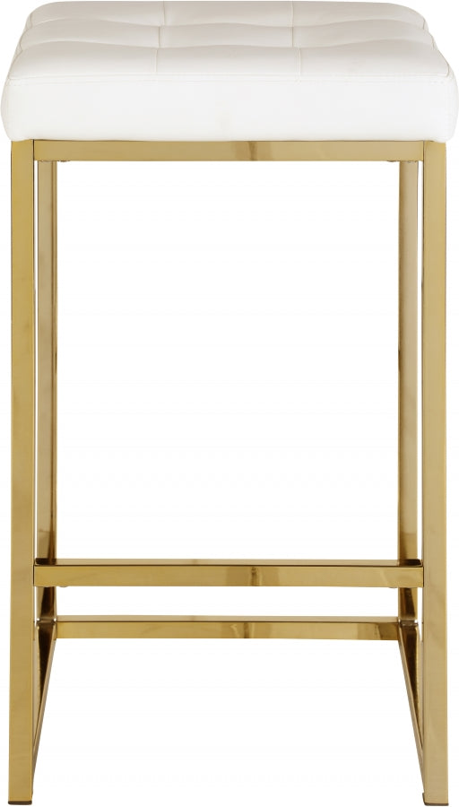 Nicola Faux Leather Counter Stool SKU: 907White-C