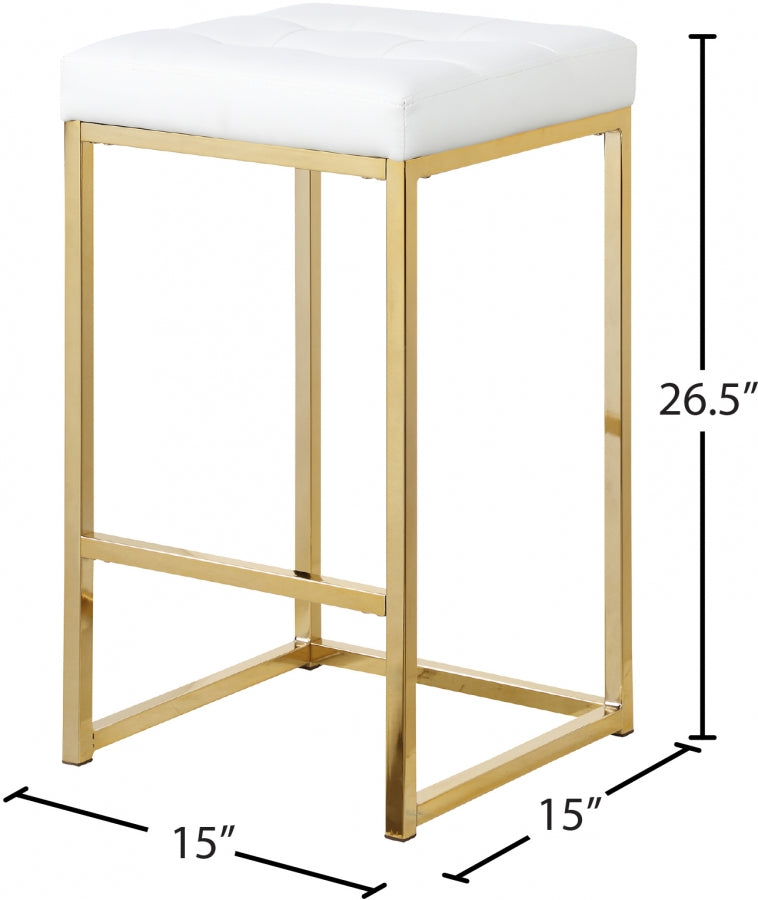 Nicola Faux Leather Counter Stool SKU: 907White-C