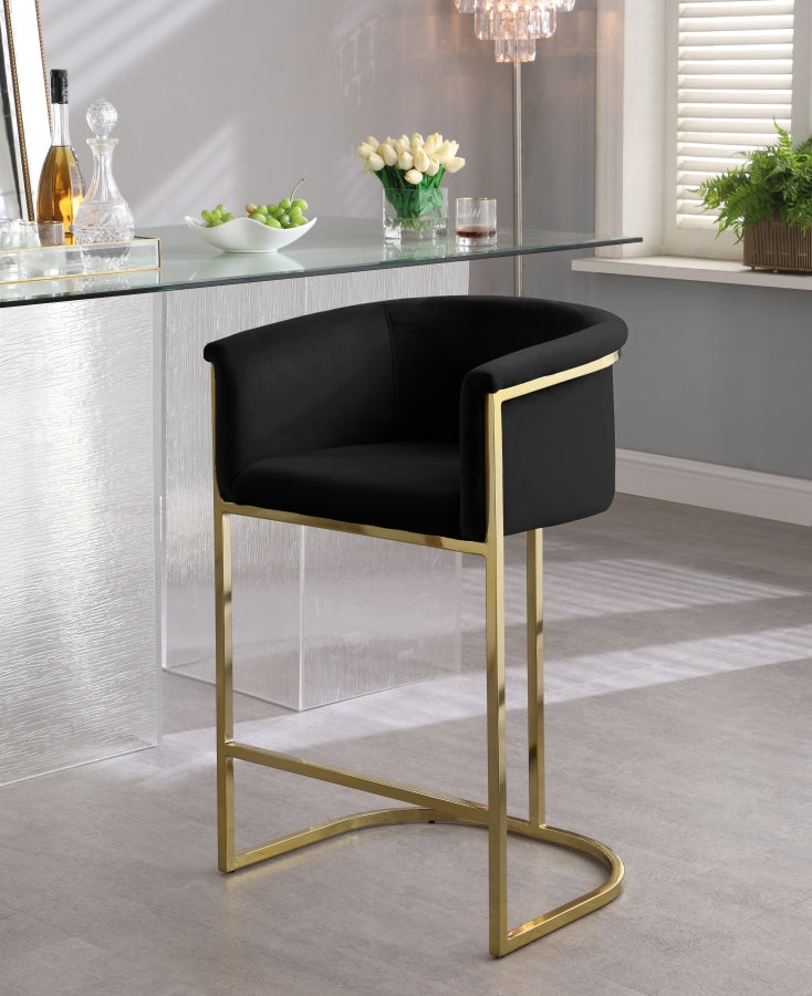 Donatella Velvet Counter Stool SKU: 700Pink-C