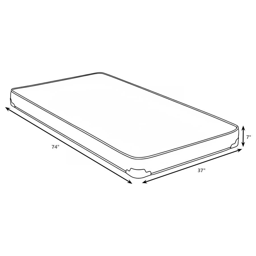 Drover 7-inch Foam Mattress with Built-in Bunkie Board