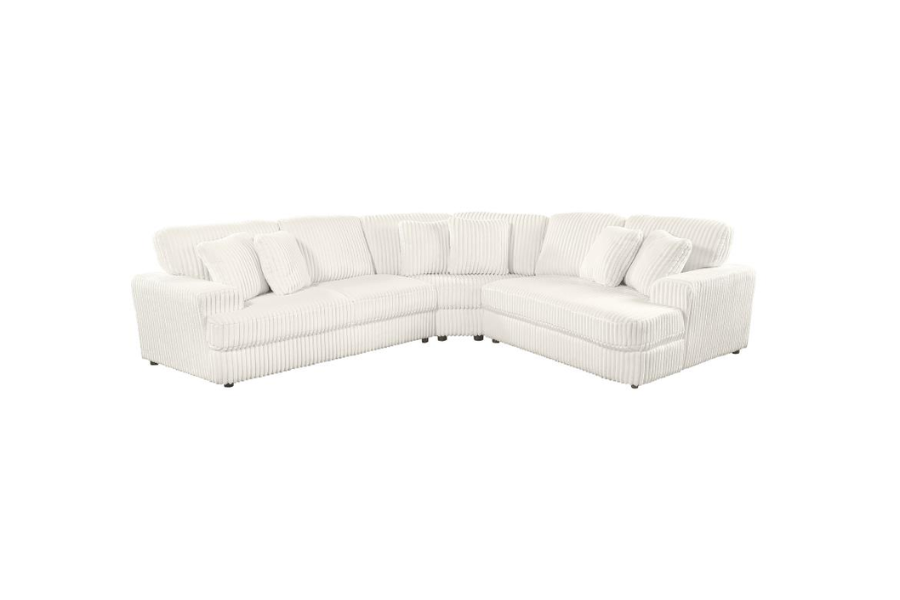 Emberson 3-piece Upholstered Modular Sectional Sofa Ivory 508851-S3
