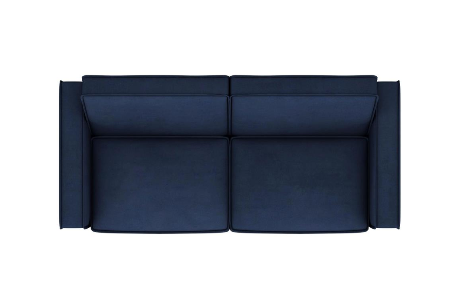 Sofá cama convertible tapizado Gretchen azul marino 360240