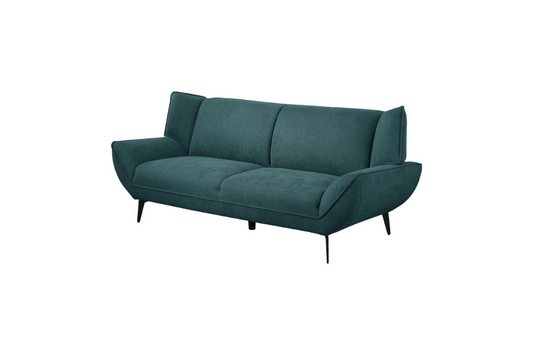 Acton Upholstered Flared Arm Sofa Teal Blue 511161