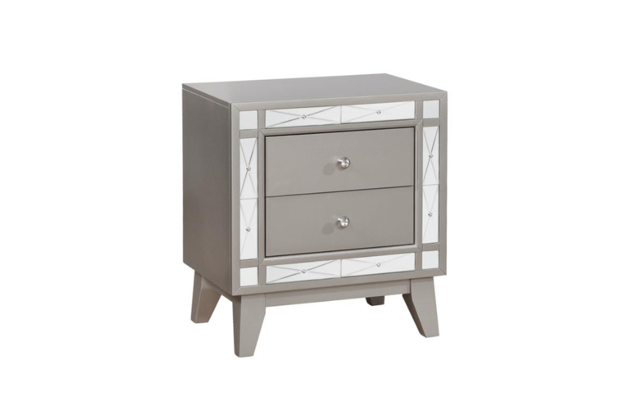 Camille 4-piece Queen Bedroom Set Metallic Mercury 300621Q-S4