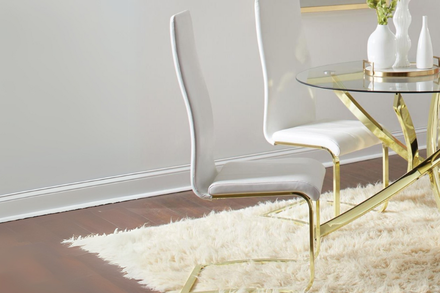 Montclair Upholstered Dining Side Chair Grey (Set of 4) 100515GRY