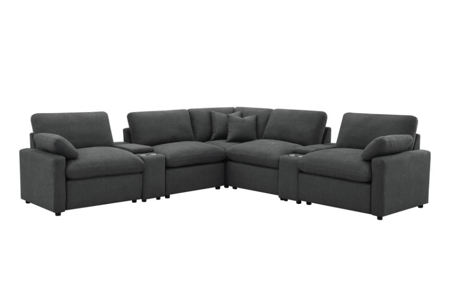 Collins 7-piece Modular Power Reclining Sectional Grey 609560P-SETA Comming Soon