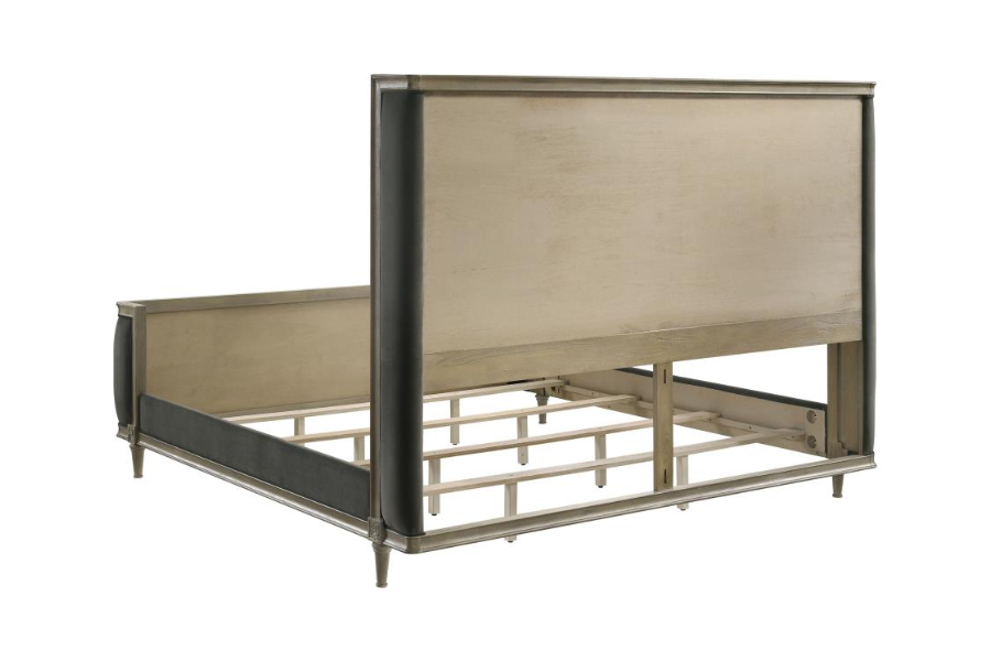 Juego de dormitorio de 5 piezas Alderwood Eastern King en gris francés 223121KE-S5