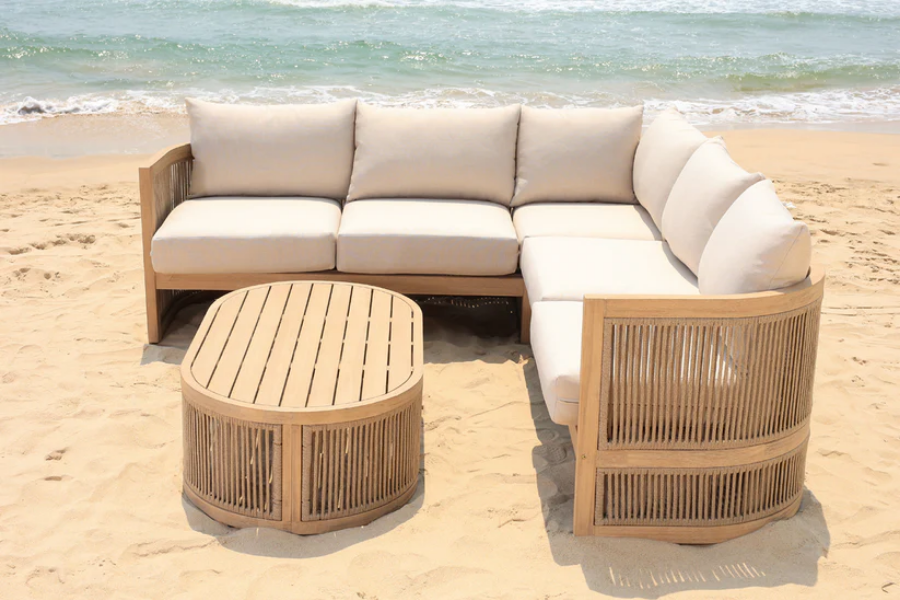 Panama Jack Cabo 3-Piece Sectional Seating Set PJO-4401-NAT-3SEC