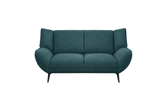 Acton Upholstered Flared Arm Loveseat Teal Blue 511162