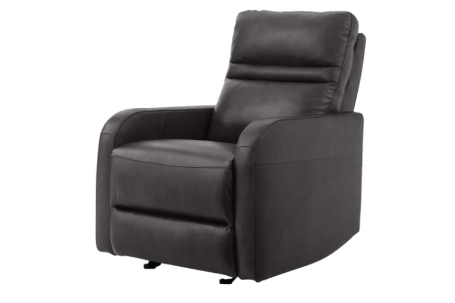 Sillón reclinable eléctrico de cuero Aldryn