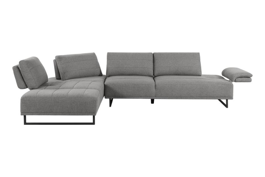 Sofá seccional tapizado Arden con respaldo ajustable en color topo 508888