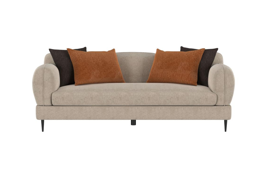 Jade 2-piece Chenille Upholstered Sofa Set Latte 509411-S2 Comming Soon