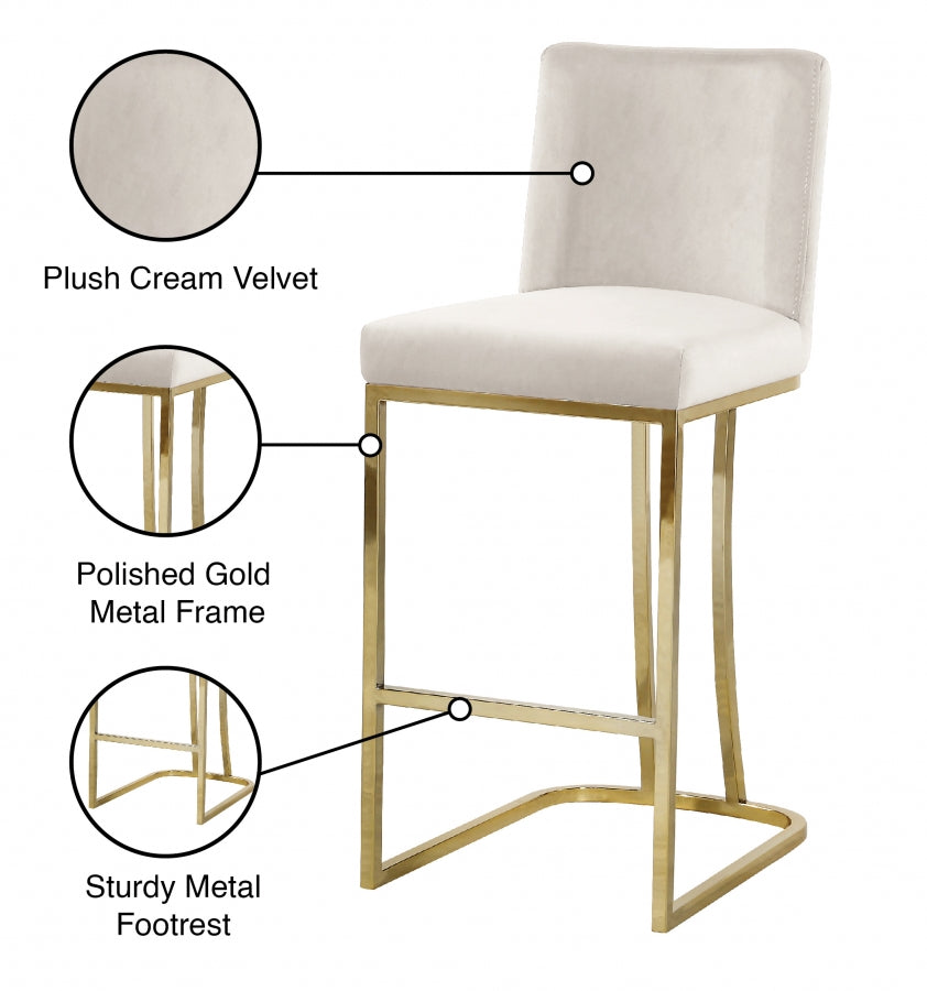 Heidi Velvet Counter Stool SKU: 777Pink-C