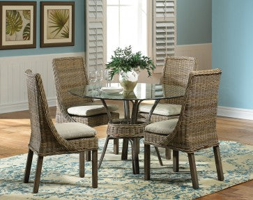 Exuma 6 PC Dining Set w/beige cushions