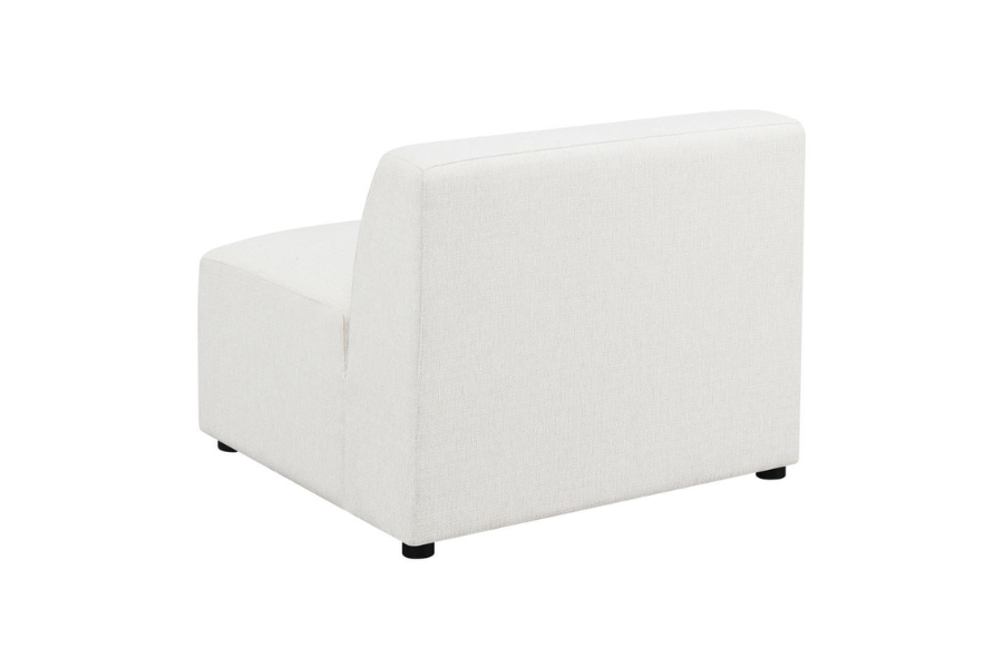 Sillón Freddie tapizado con respaldo estrecho y sin brazos Pearl 551641