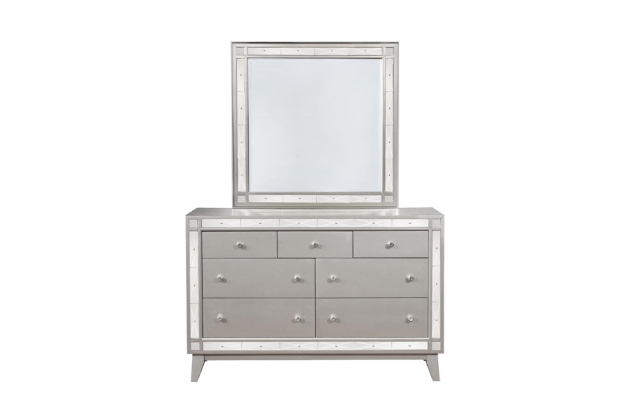 Camille 4-piece Queen Bedroom Set Metallic Mercury 300621Q-S4