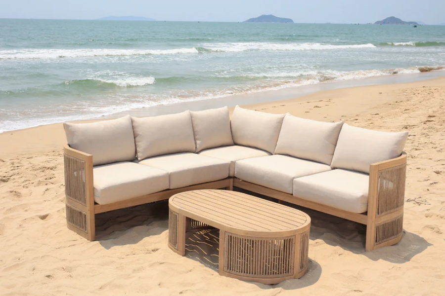 Panama Jack Cabo 3-Piece Sectional Seating Set PJO-4401-NAT-3SEC