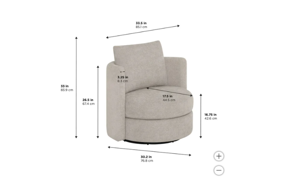 Thomasville Davos Swivel Chairs, 2-pack Floor Model