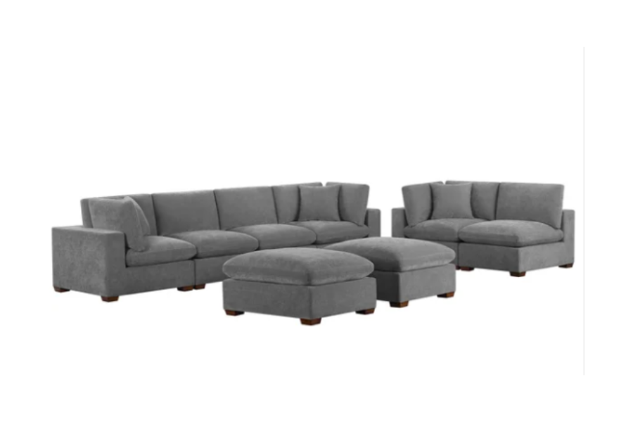 Thomasville Lowell 6 - piece Modular Sectional Floor model Floor Model