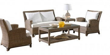 Exuma Loveseat w/beige cushions