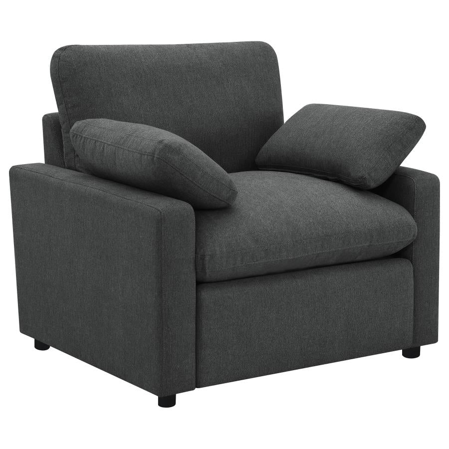 Collins Upholstered Power Recliner Chair Grey 609563P & Dark Grey 609533P - Venini Furniture