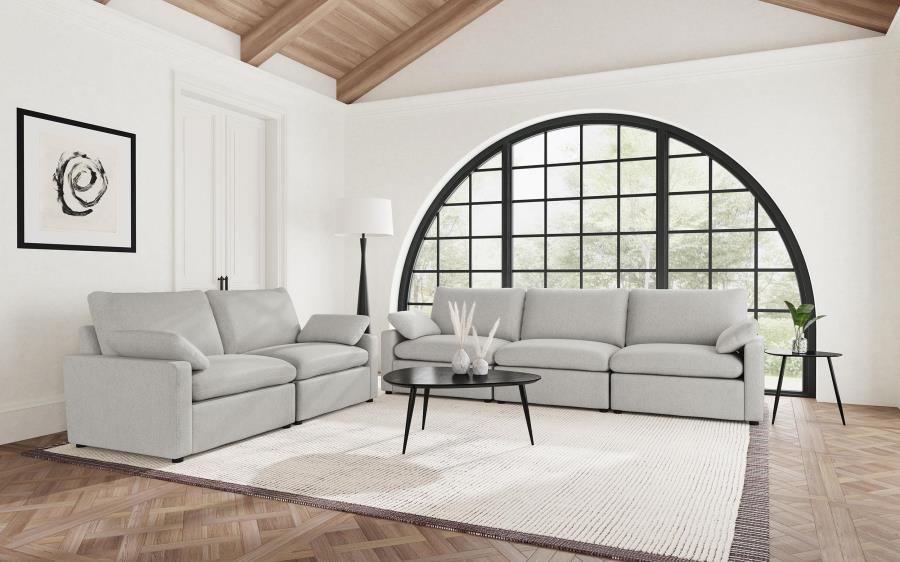 Collins Modular Power Loveseat Grey 609562P & Dark Grey 609532P - Venini Furniture