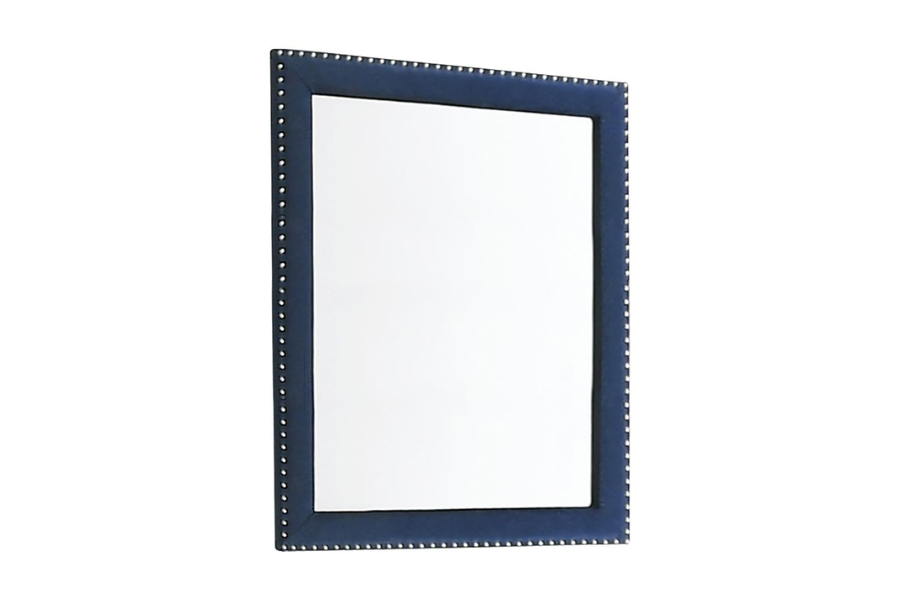 Juego de dormitorio Melody de 4 piezas Eastern King en azul Pacífico 223371KE-S4