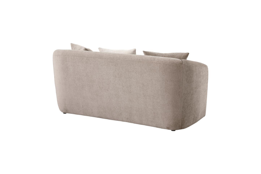 Townsend Chenille Upholstered Rolled Arm Loveseat Latte 504755