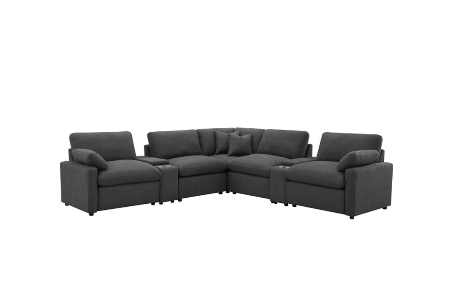 Collins 7-piece Modular Power Reclining Sectional Grey 609560P-SETA Comming Soon