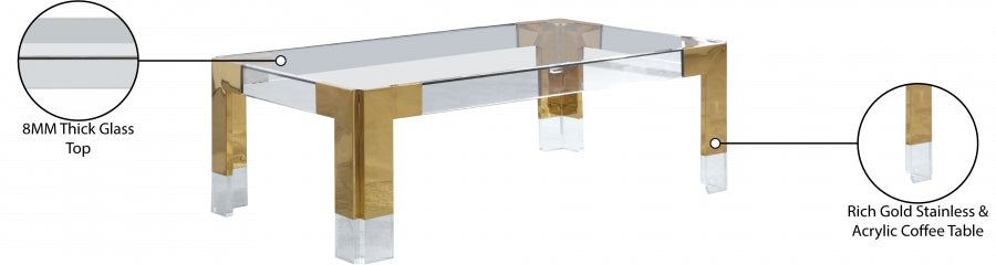 Casper Rectangular Coffee Table SKU: 201-CT