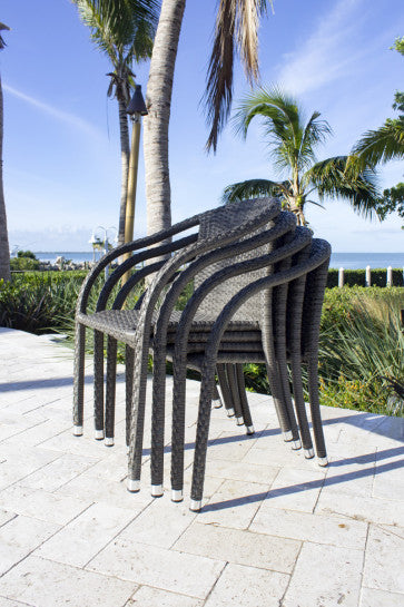 Sillón tejido apilable Spectrum